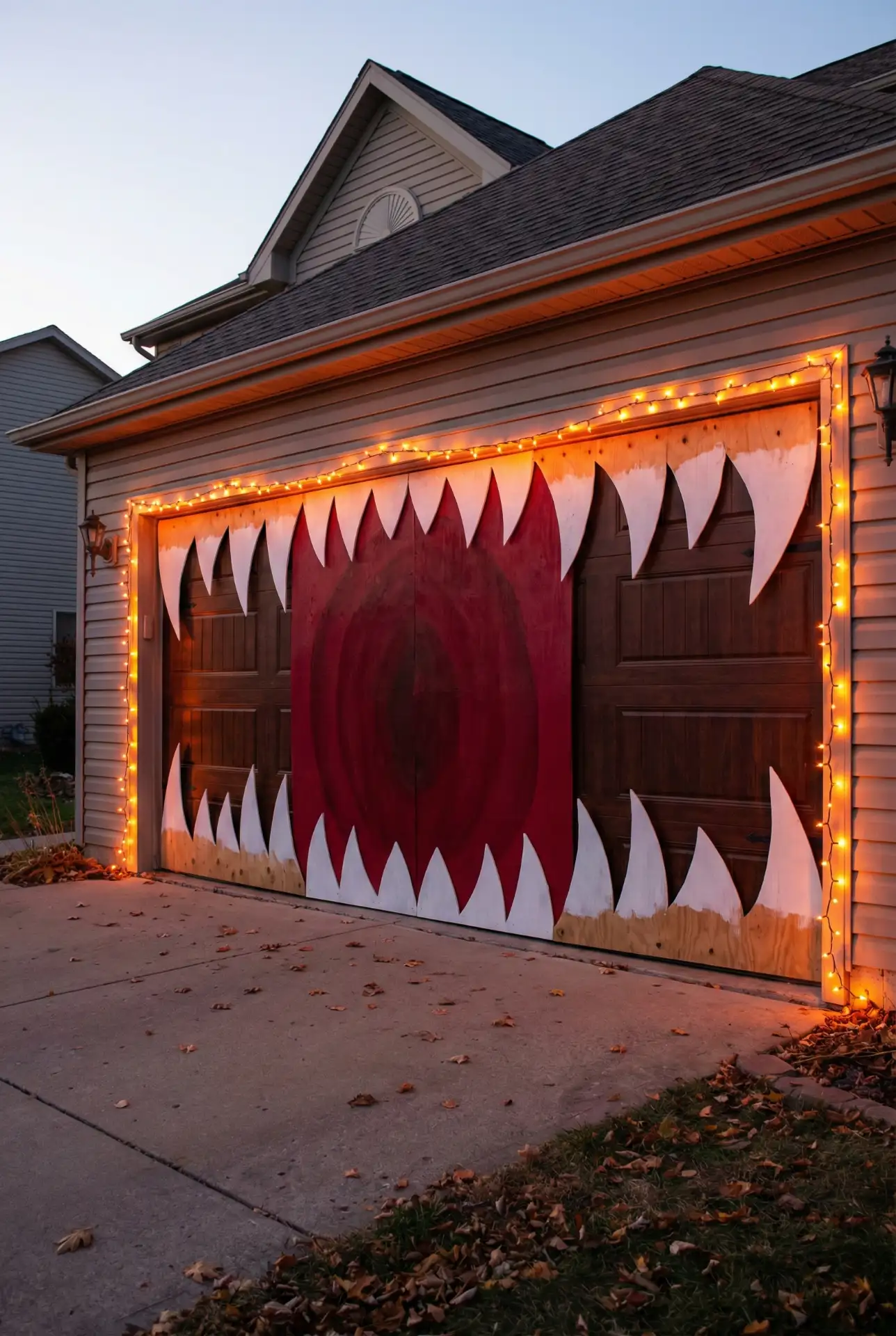 Halloween-Themed Garage Door Displays 1