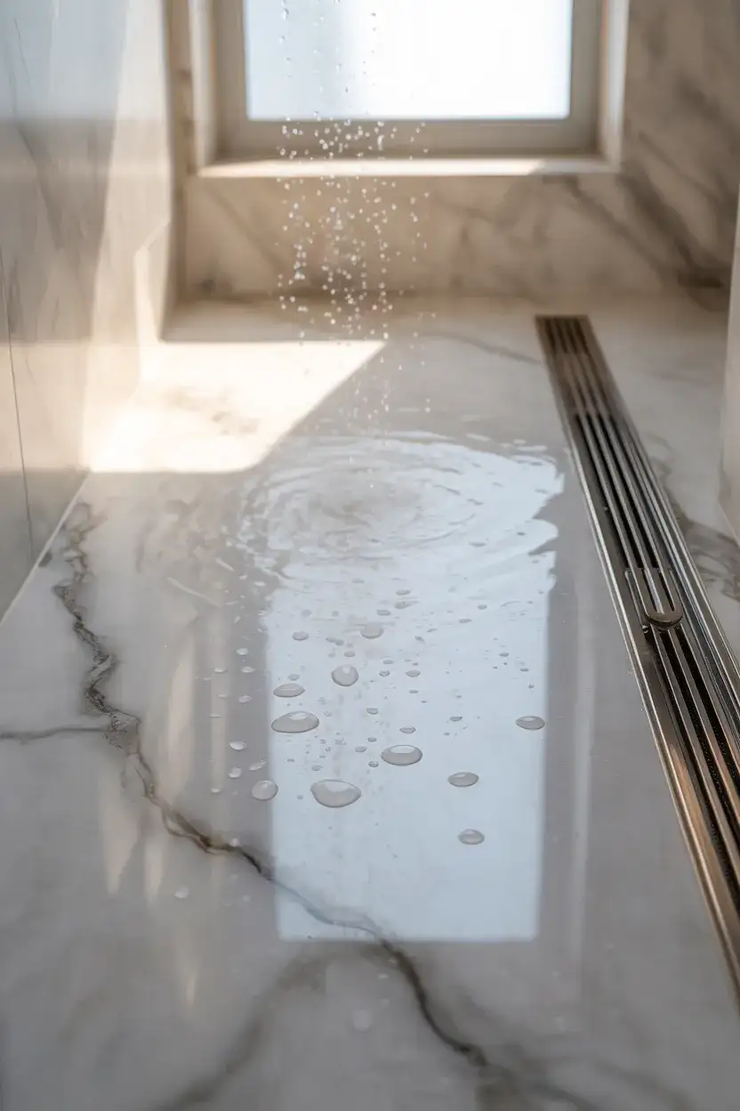 Heated Marble Slab Floor 2