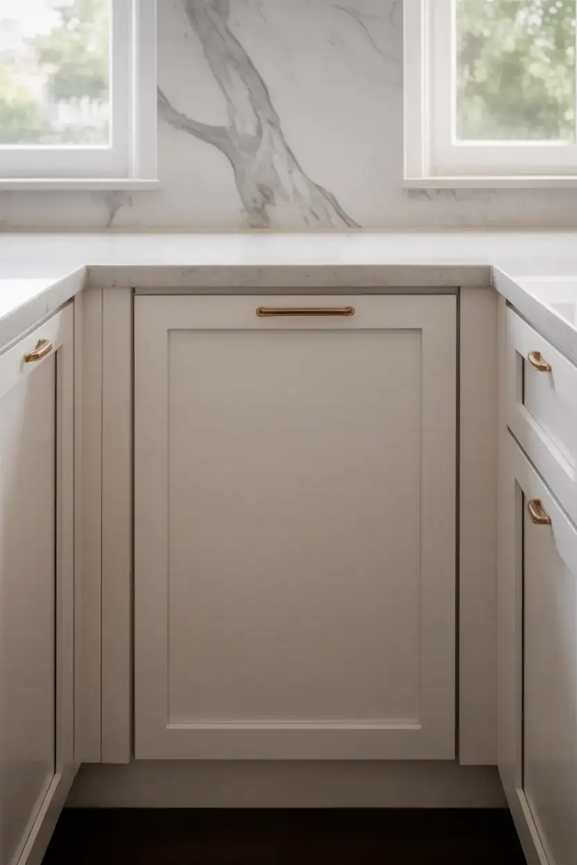 Hidden Corner Pantry Behind a Cabinet Door 1