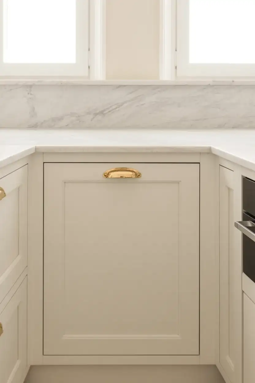 Hidden Corner Pantry Behind a Cabinet Door 2