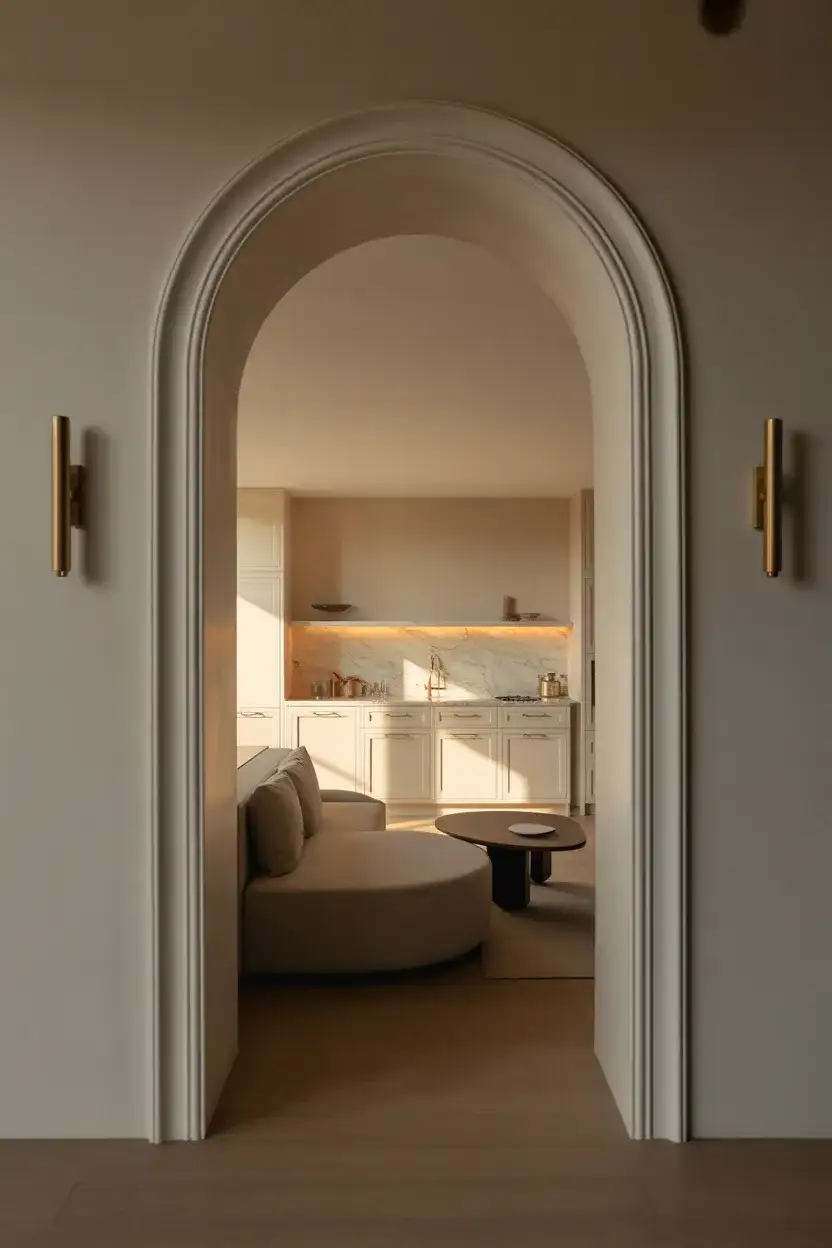 Japandi-Meets-Scandi Open Kitchen Living Room 1