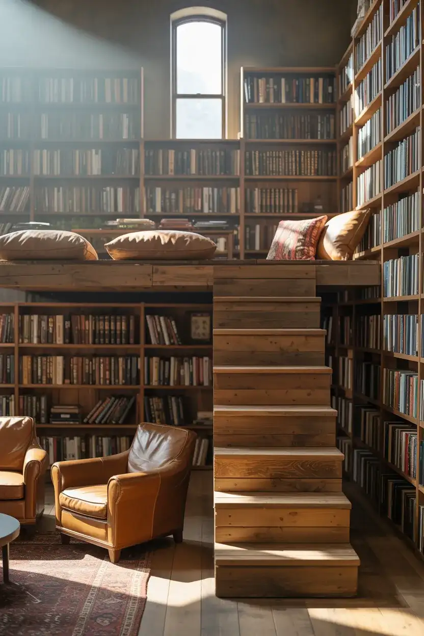Library With Reading Loft 2
