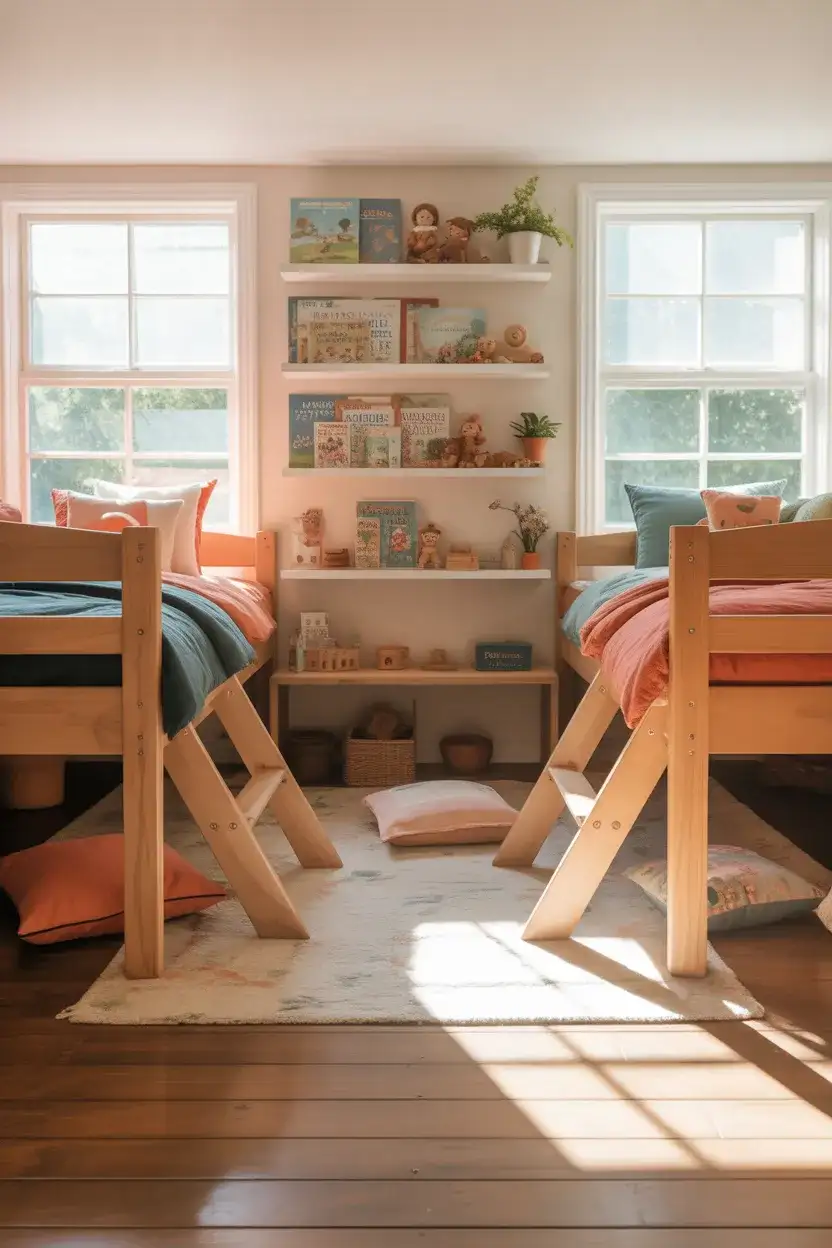Loft Bed Room Ideas for Shared Kids' Bedrooms 1