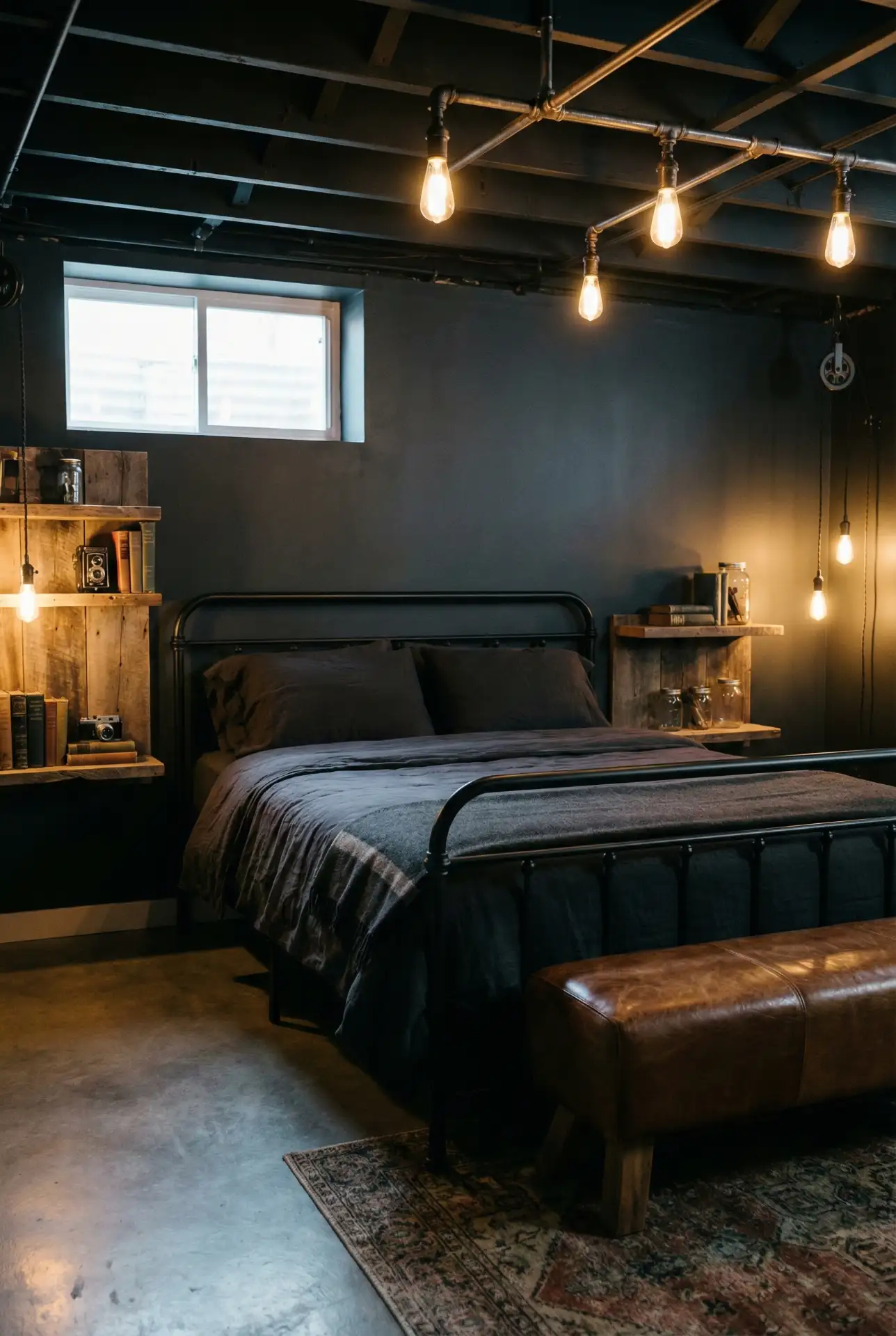 Masculine Industrial Aesthetic For Mens Spaces 1