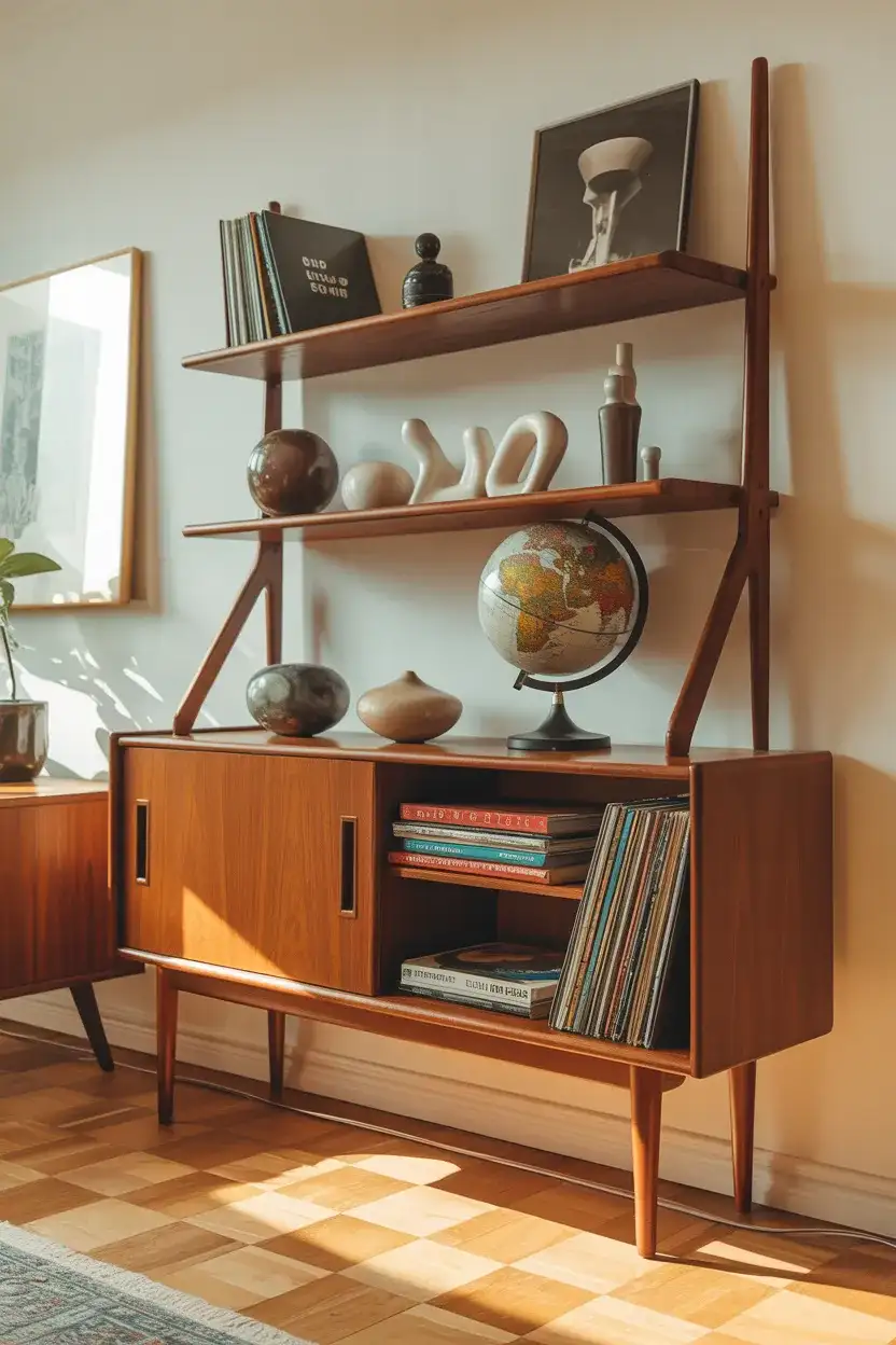 Mid-Century Modern Shelving Unit 2