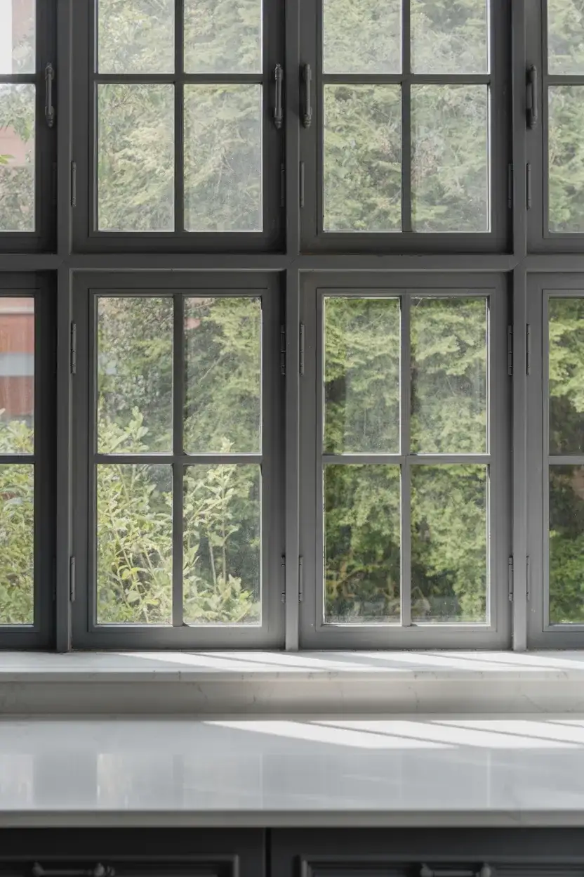 Minimalist Black Frame Grid Windows 1