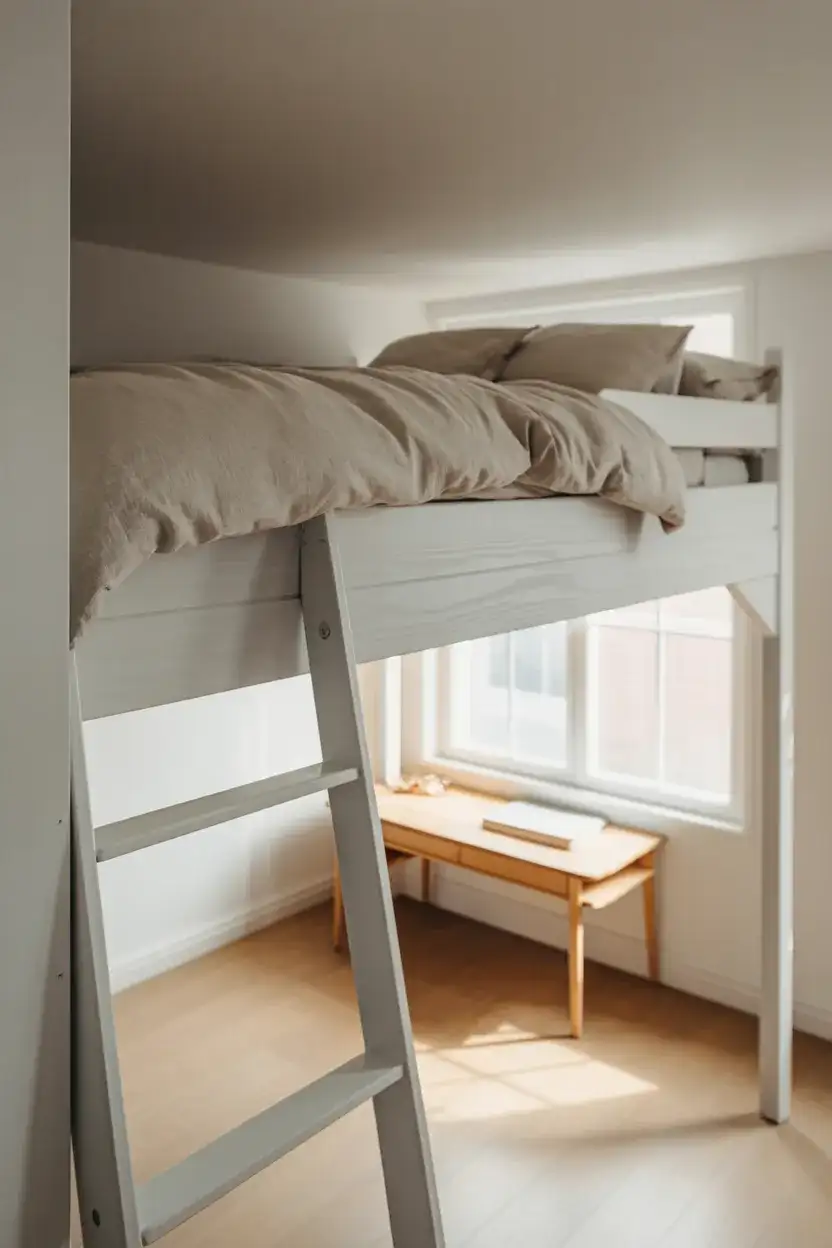 Minimalist Loft Bed for Small Rooms 1