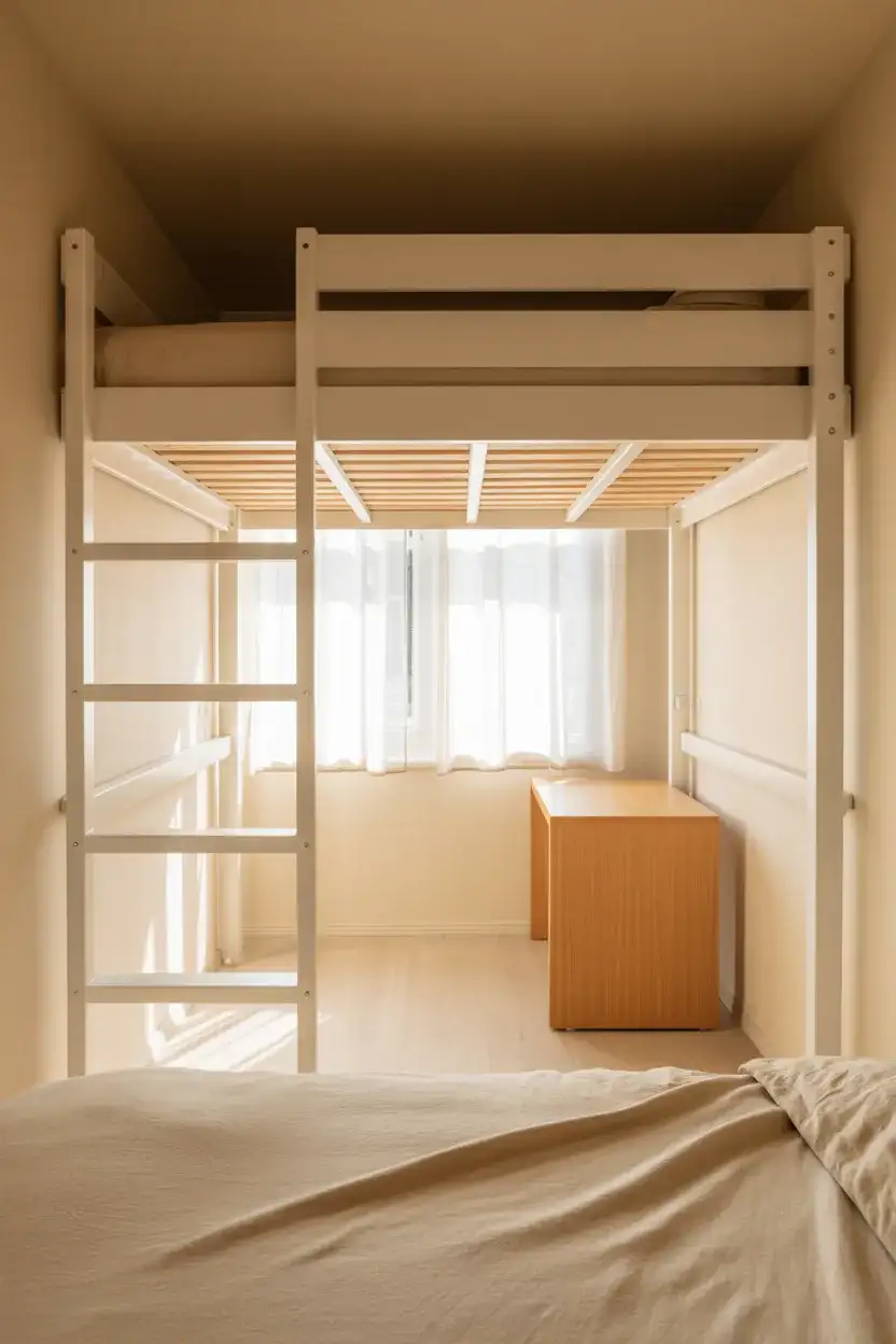 Minimalist Loft Bed for Small Rooms 2