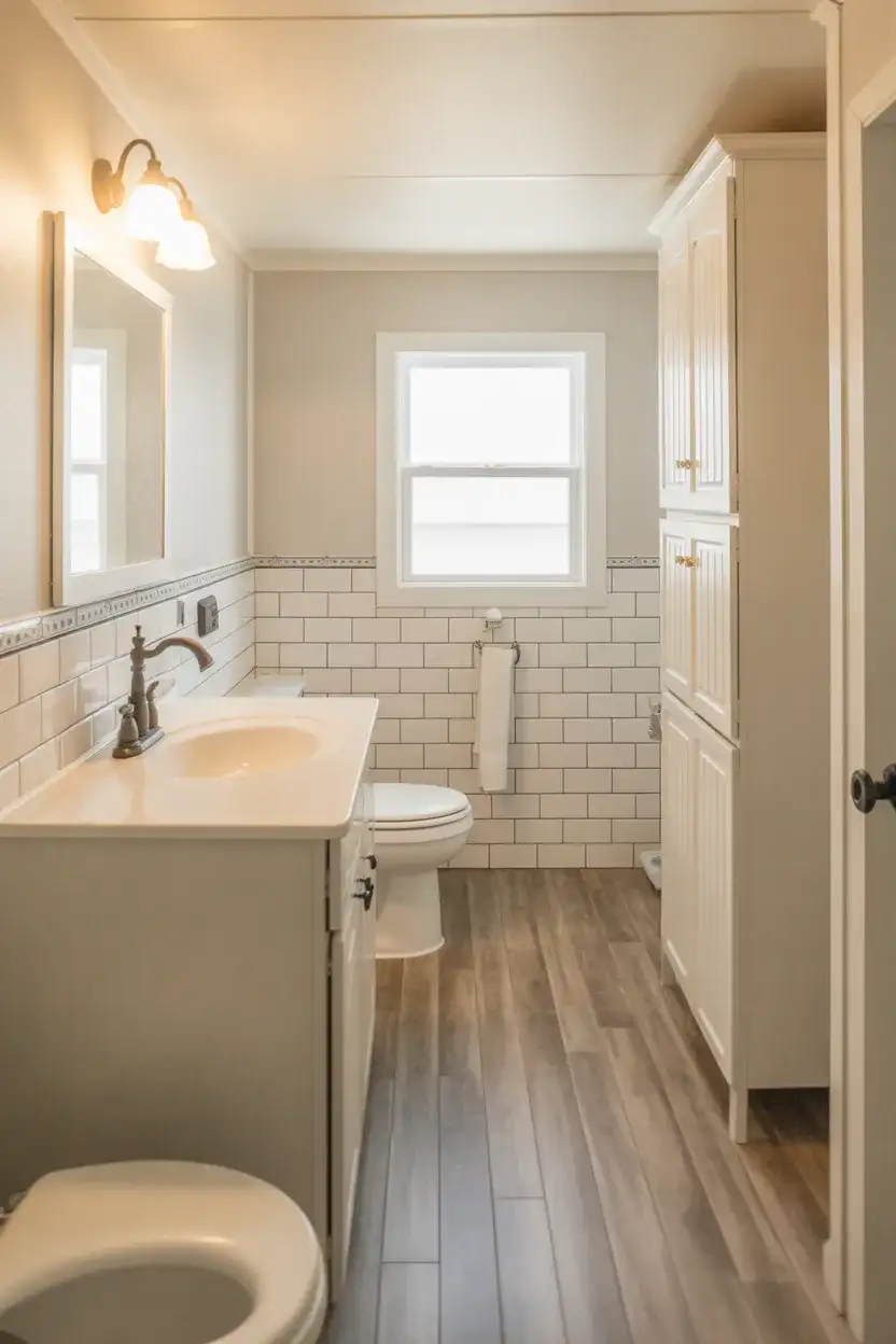 Mobile Home Bathroom Remodel on a Real World Budget 1