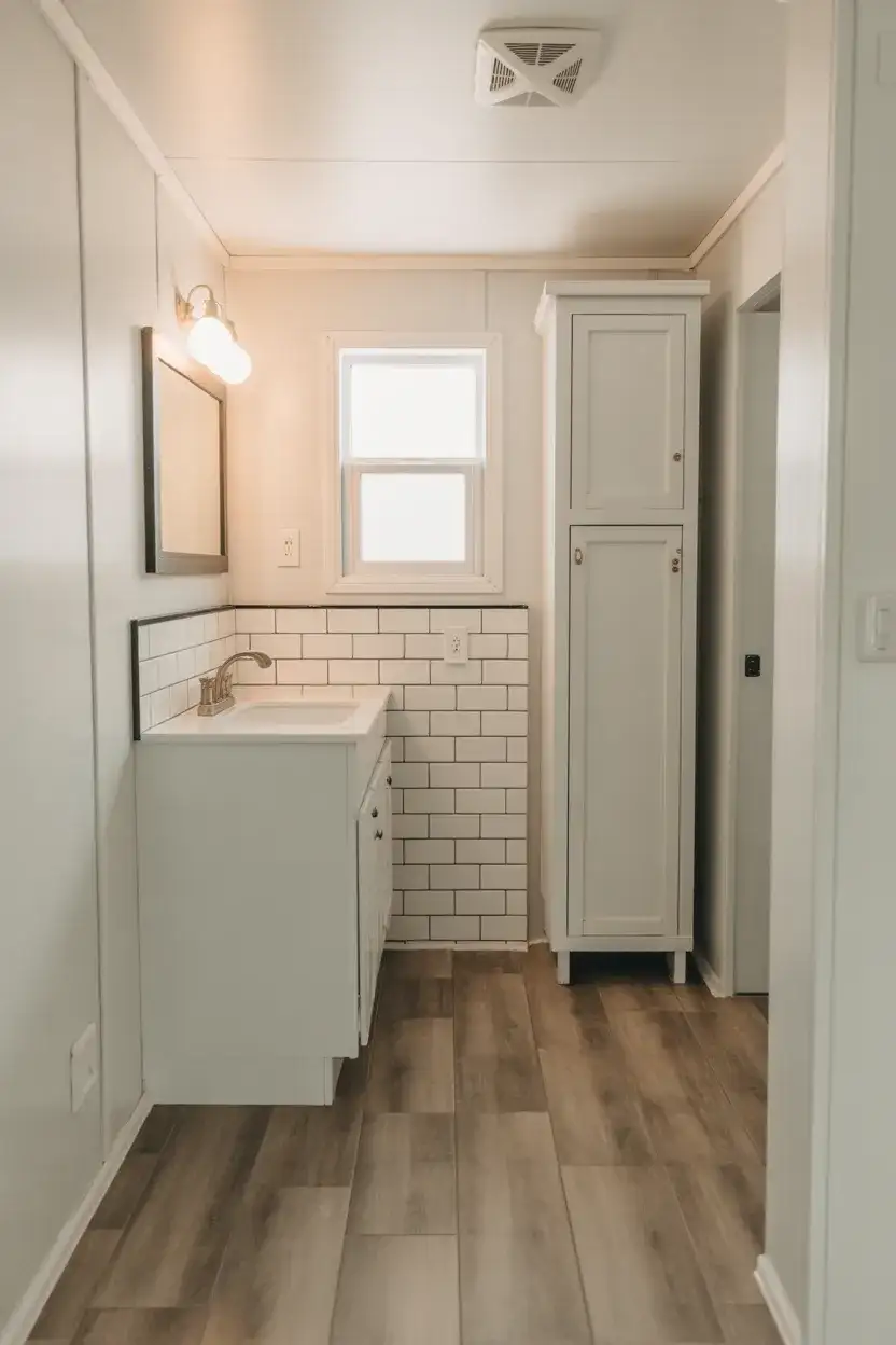 Mobile Home Bathroom Remodel on a Real World Budget 1