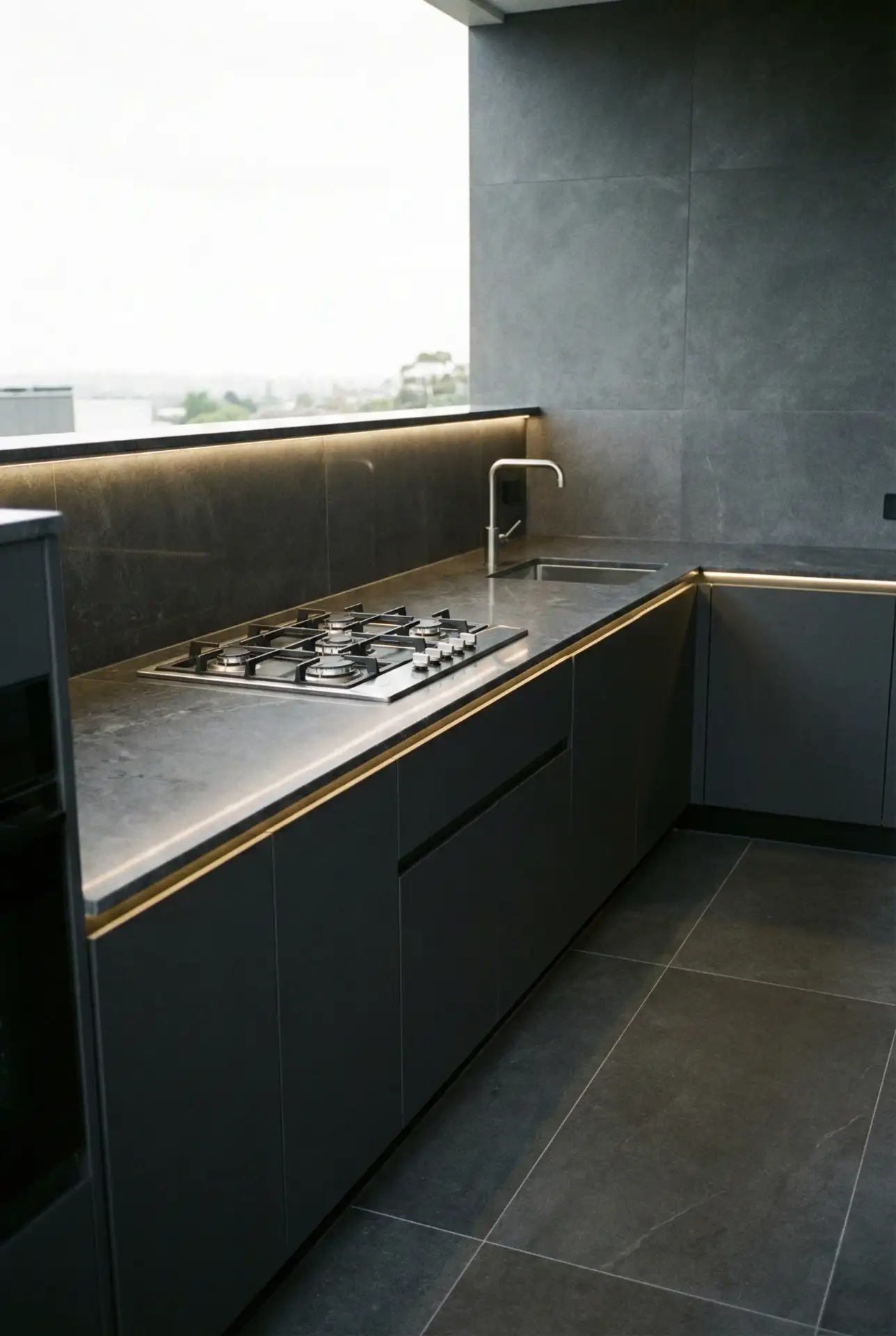 Modern Minimalist Kitchen with Hidden Storage 1