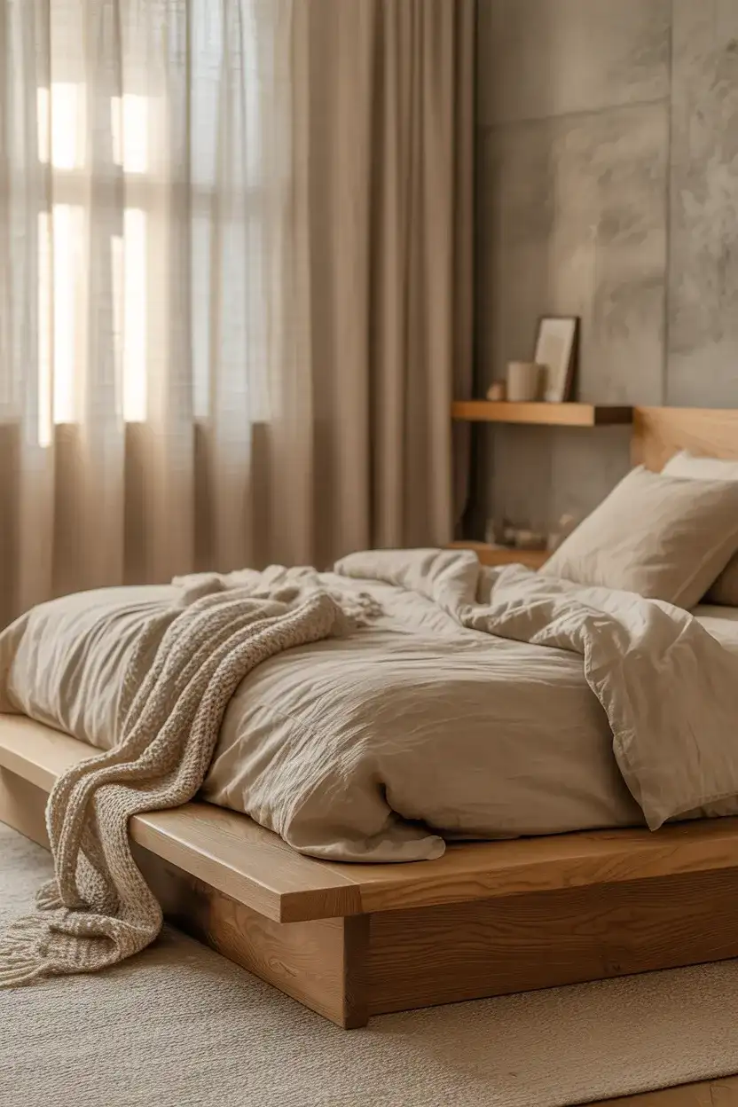 Modern Rustic Bedroom with Clean Lines 1