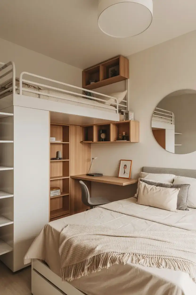 Modern Small Space Teen Bedroom 2