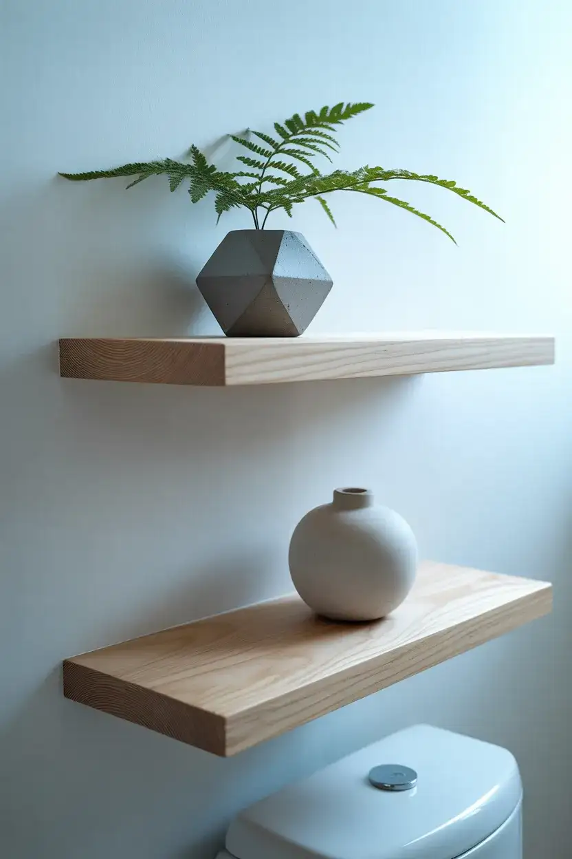 Modern Toilet Shelf Ideas with Clean Lines 2