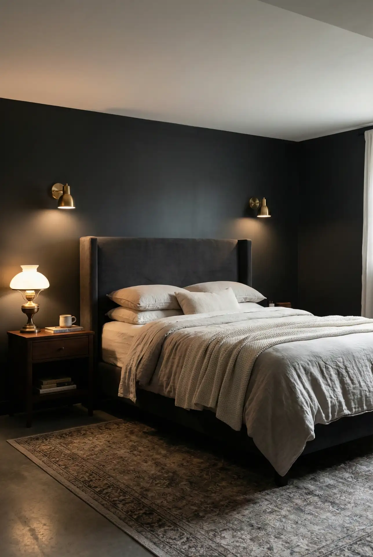 Moody Dark Walls For A Cozy Retreat 1
