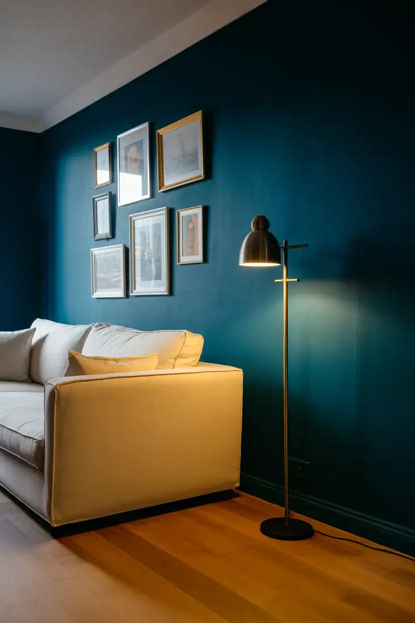 Moody Hague Blue Accent Wall 2