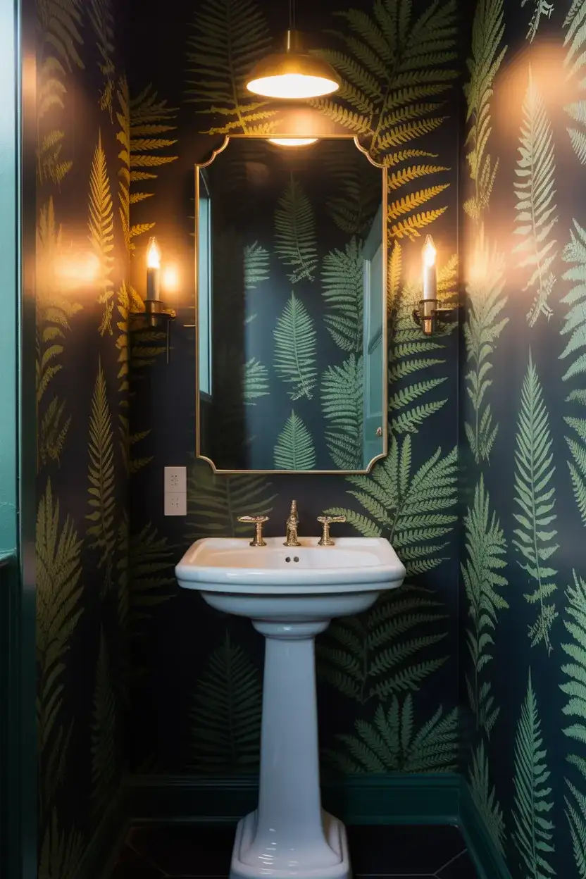 Moody Ideas Wallpaper in Dark Botanicals 1