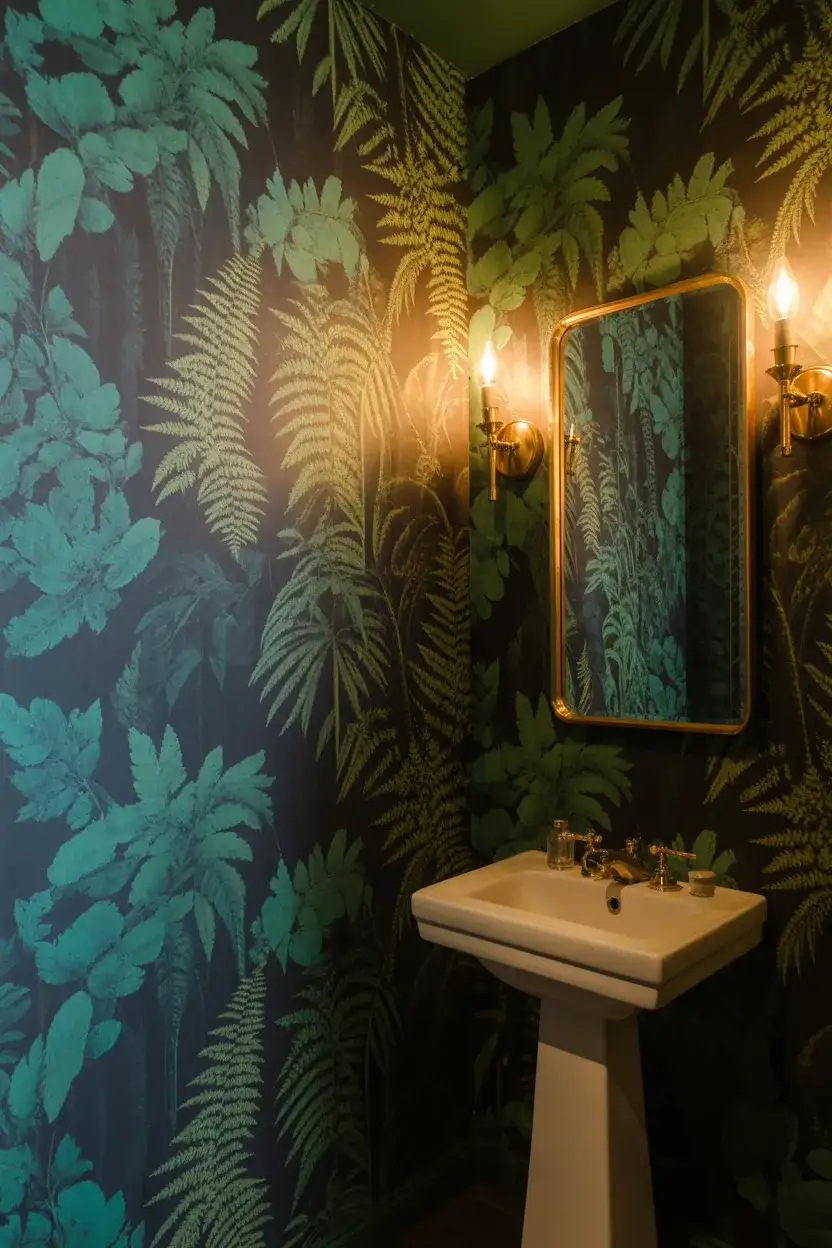 Moody Ideas Wallpaper in Dark Botanicals 2