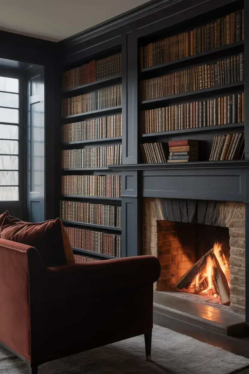Moody Library With Fireplace 2