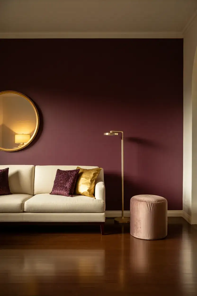 Moody Plum With Gold Accents 1