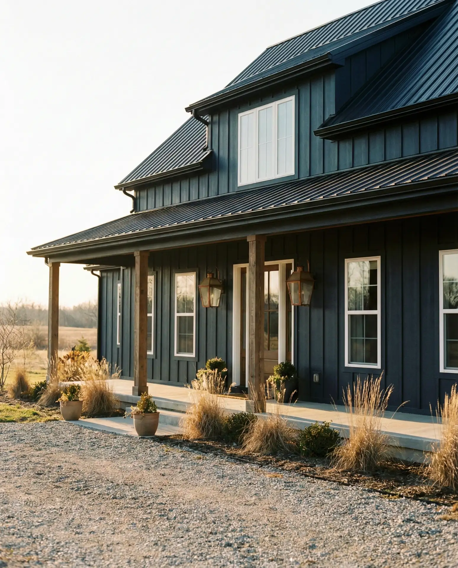 Navy Blue with White Trim and Copper Details 1