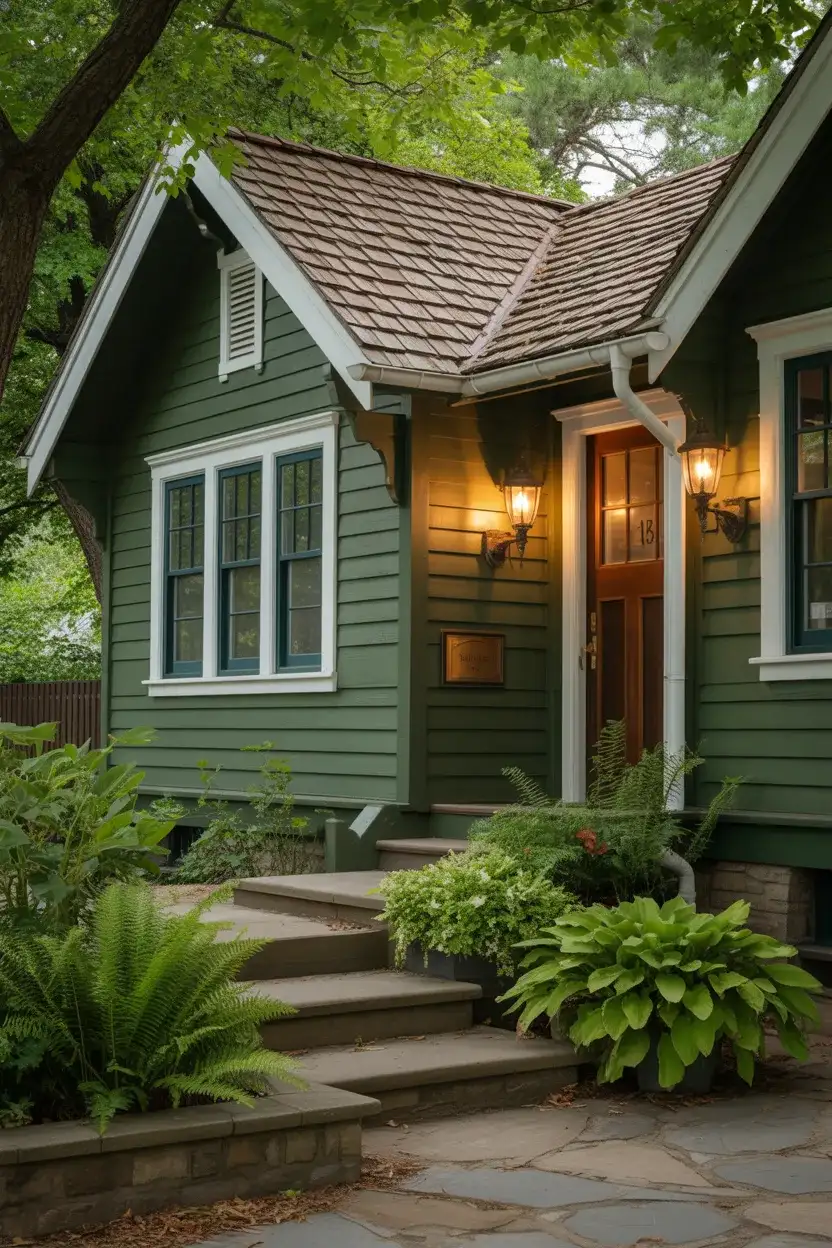 Olive Green with Bronze Details 1