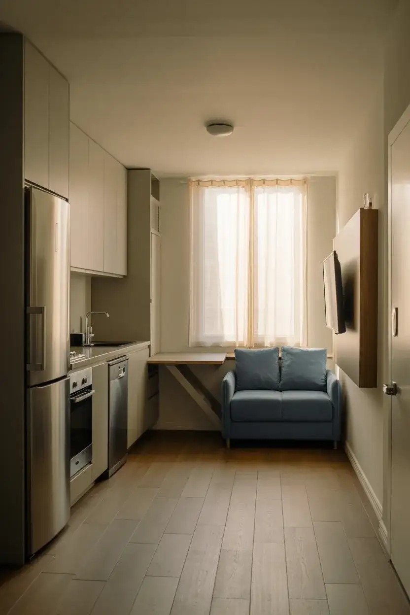 Open Kitchen Living Room for a Small Condo 1