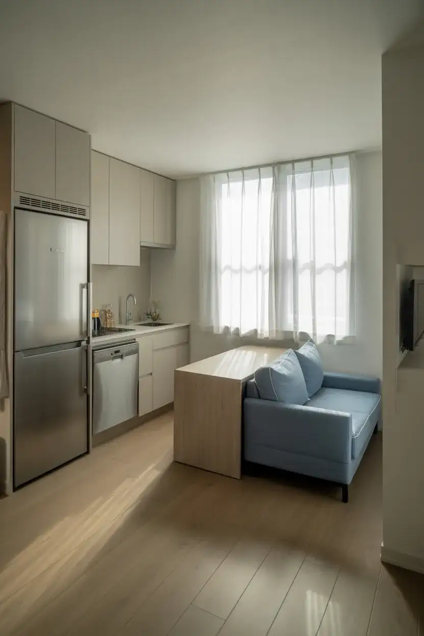 Open Kitchen Living Room for a Small Condo 2