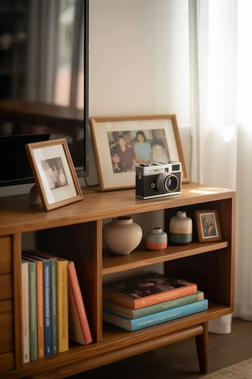 Open Shelves Console for Curated Display 1