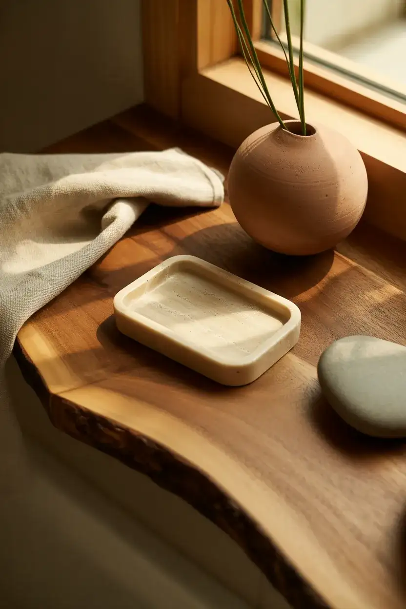 Organic Modern Shelf with Natural Materials 2