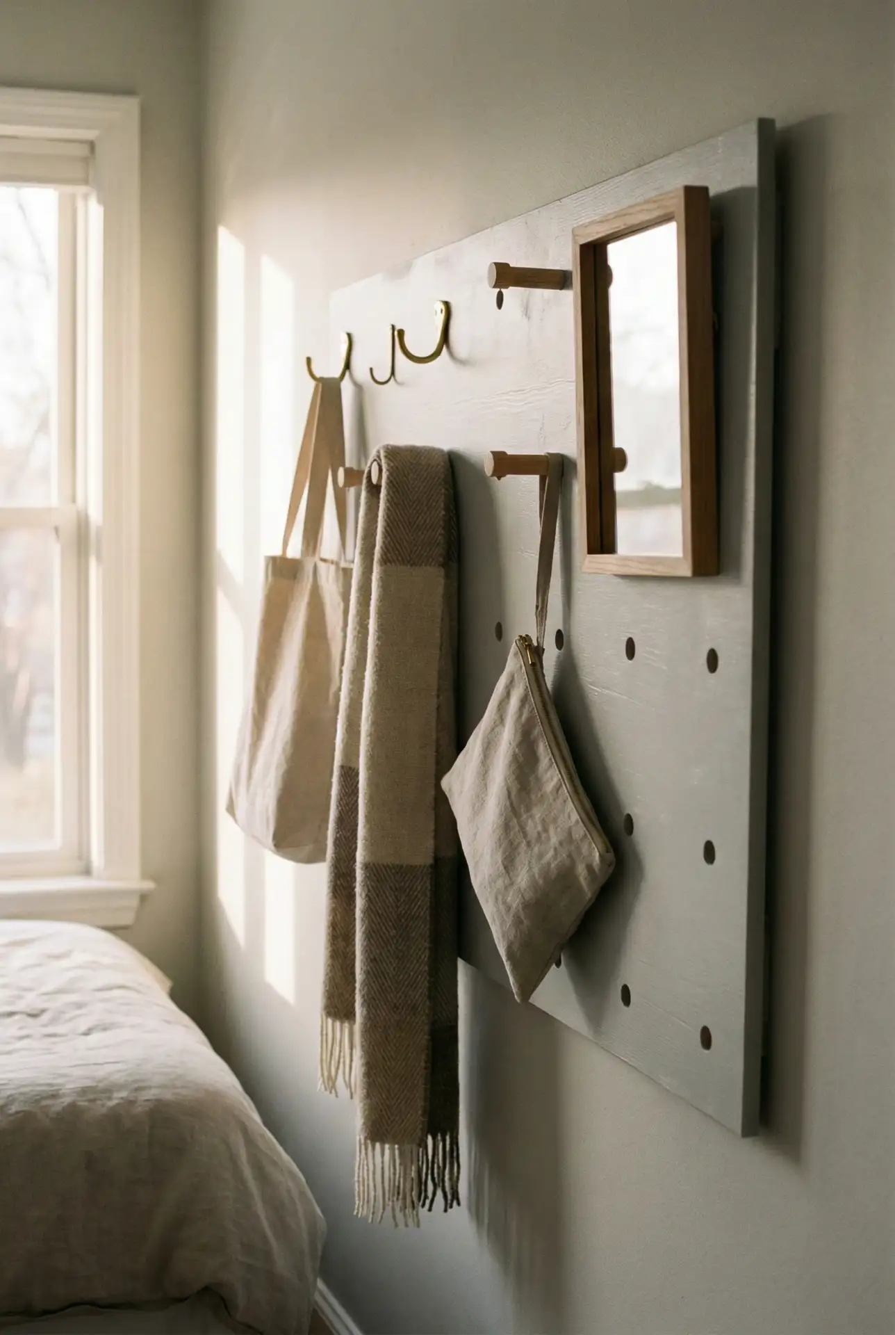 Pegboard Wall for Customizable Storage 1
