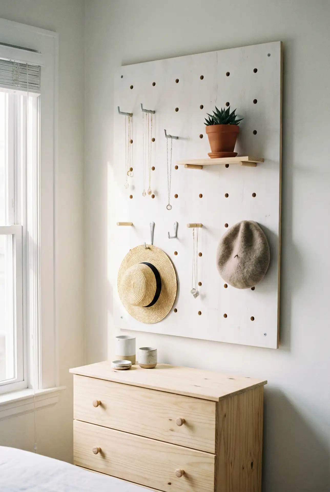 Pegboard Wall for Customizable Storage 2
