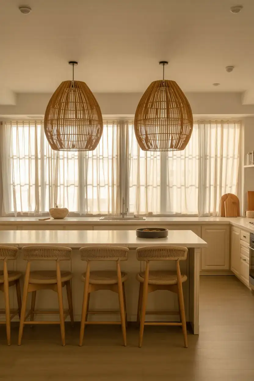 Pendant Light-Focused Coastal Kitchen 2