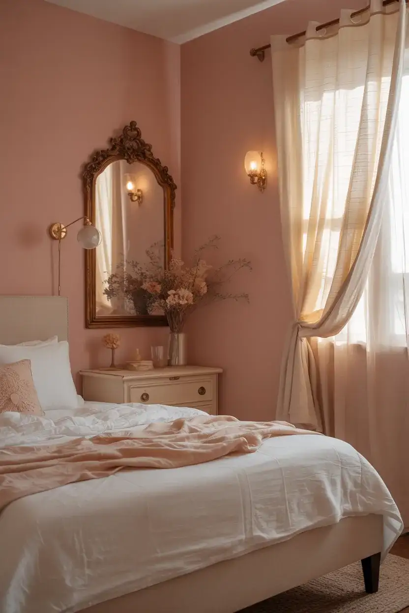 Pink Bedroom Aesthetic with Soft Feminine Touches 2