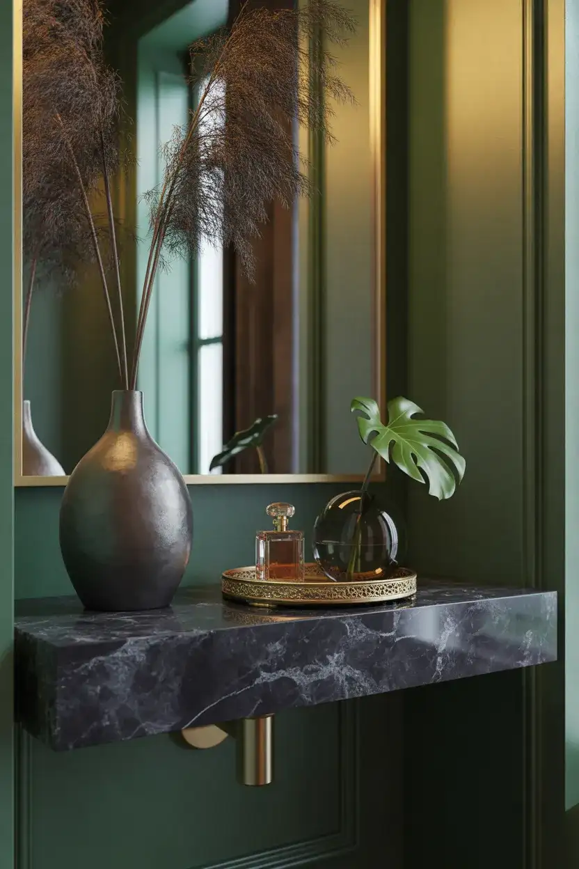 Powder Room Shelf with Maximum Impact 1