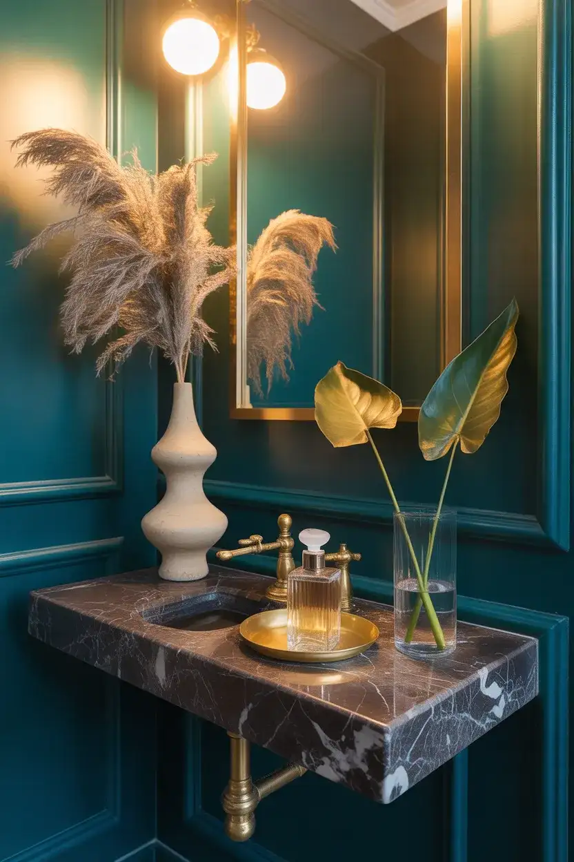 Powder Room Shelf with Maximum Impact 2