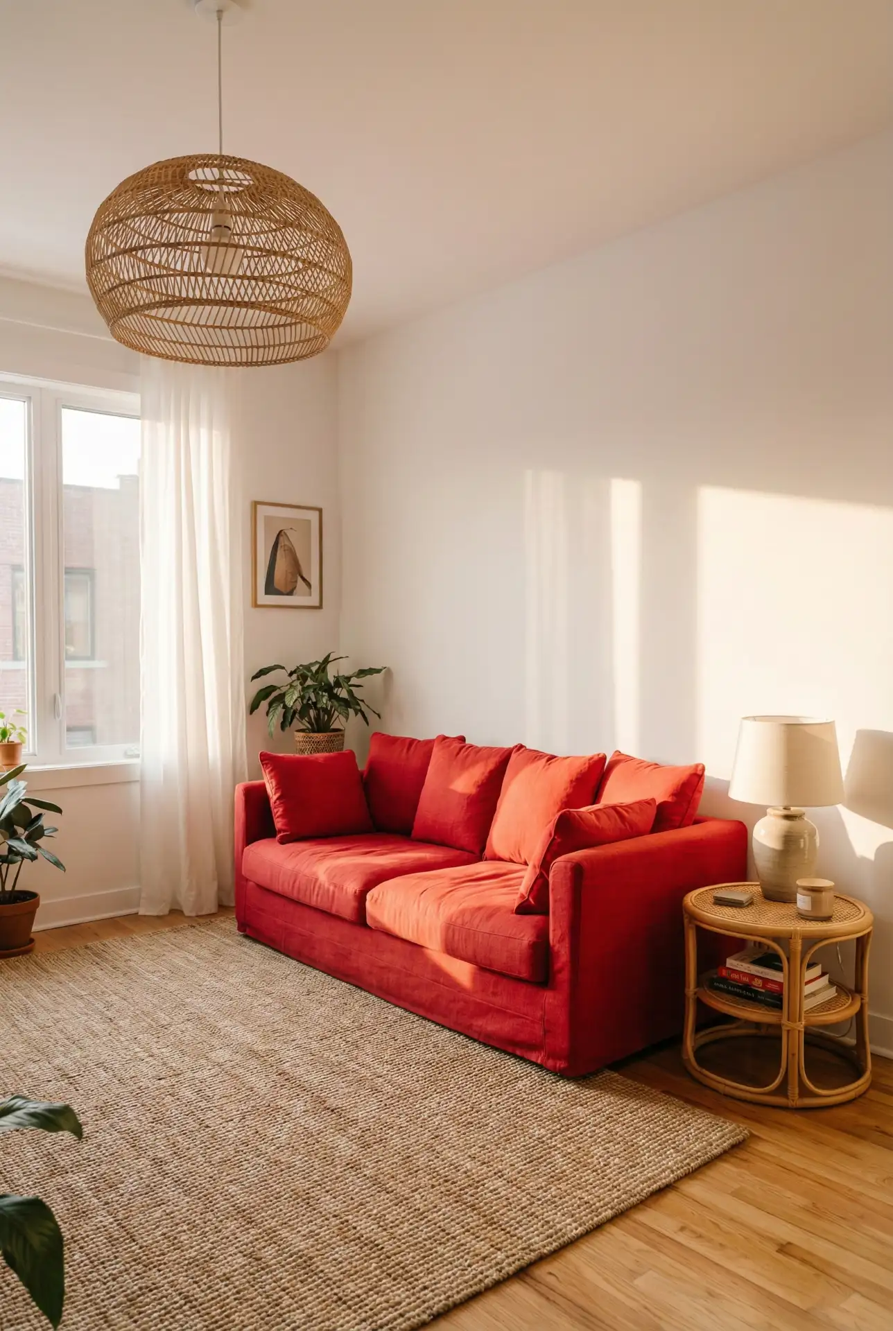 Red Sofa as a Statement Piece 2