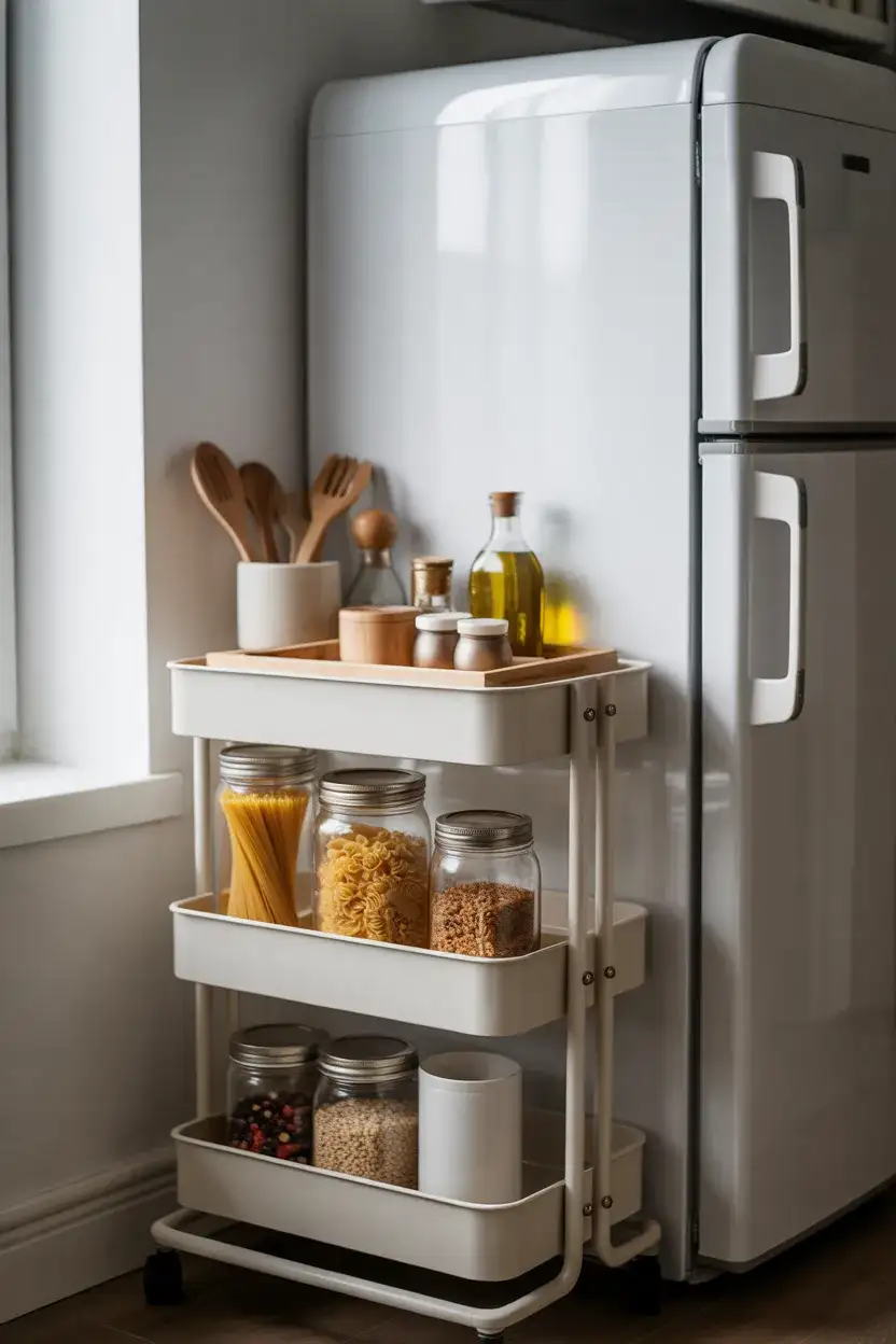 Rolling Cart for Kitchen Overflow 1