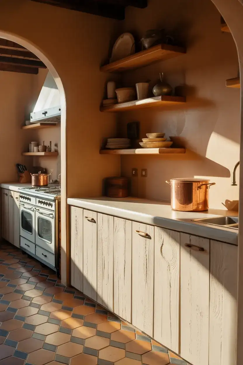 Rustic White Oak With Terracotta Floor 2
