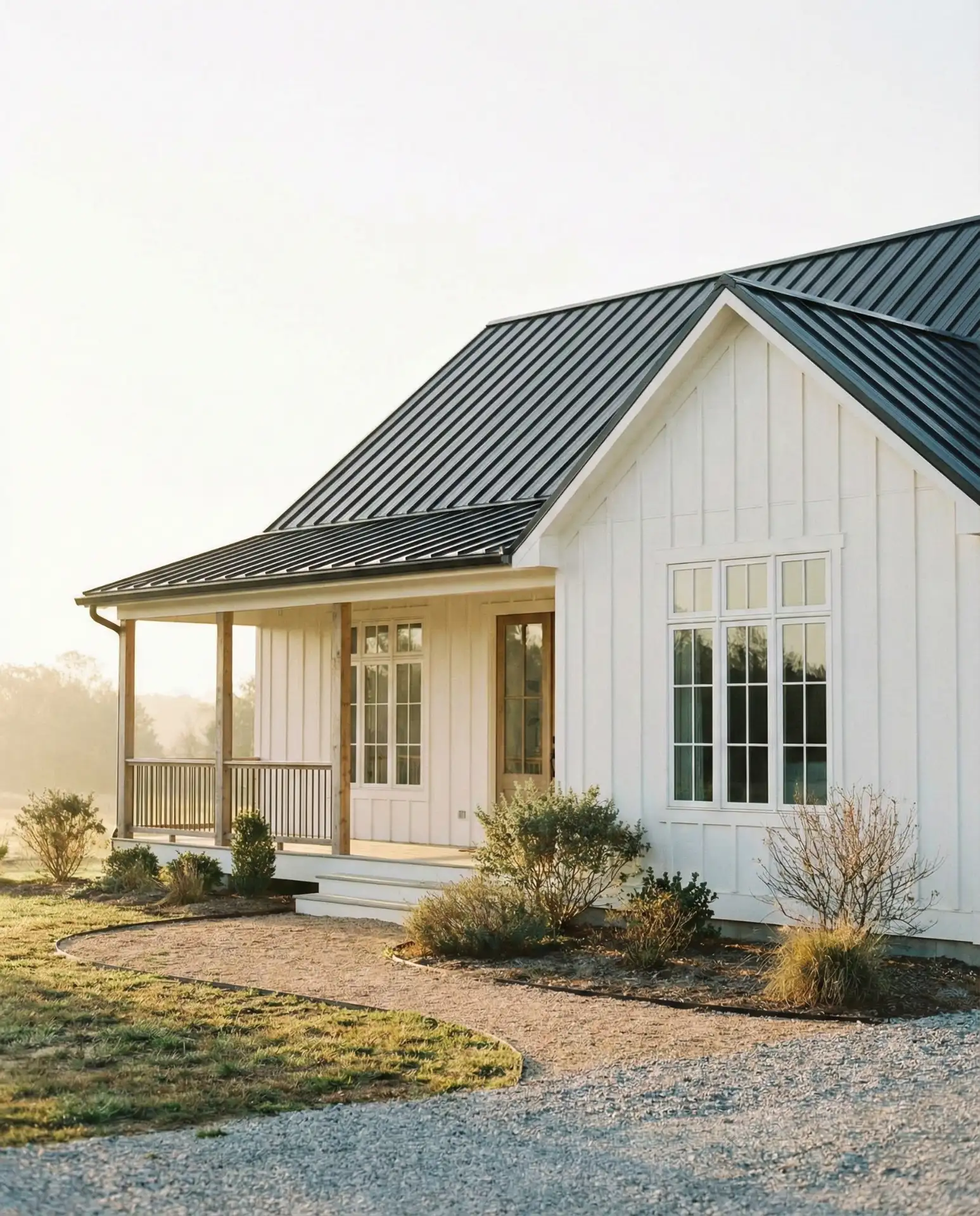Single Story Ranch with Metal Roof 1