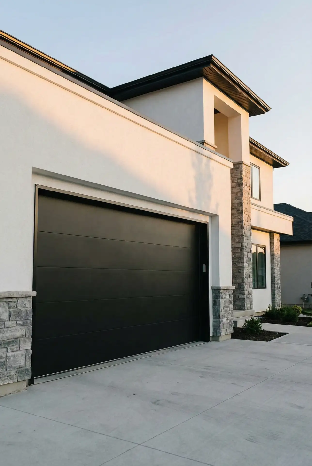 Sleek Black Garage Doors for Modern Curb Appeal 1