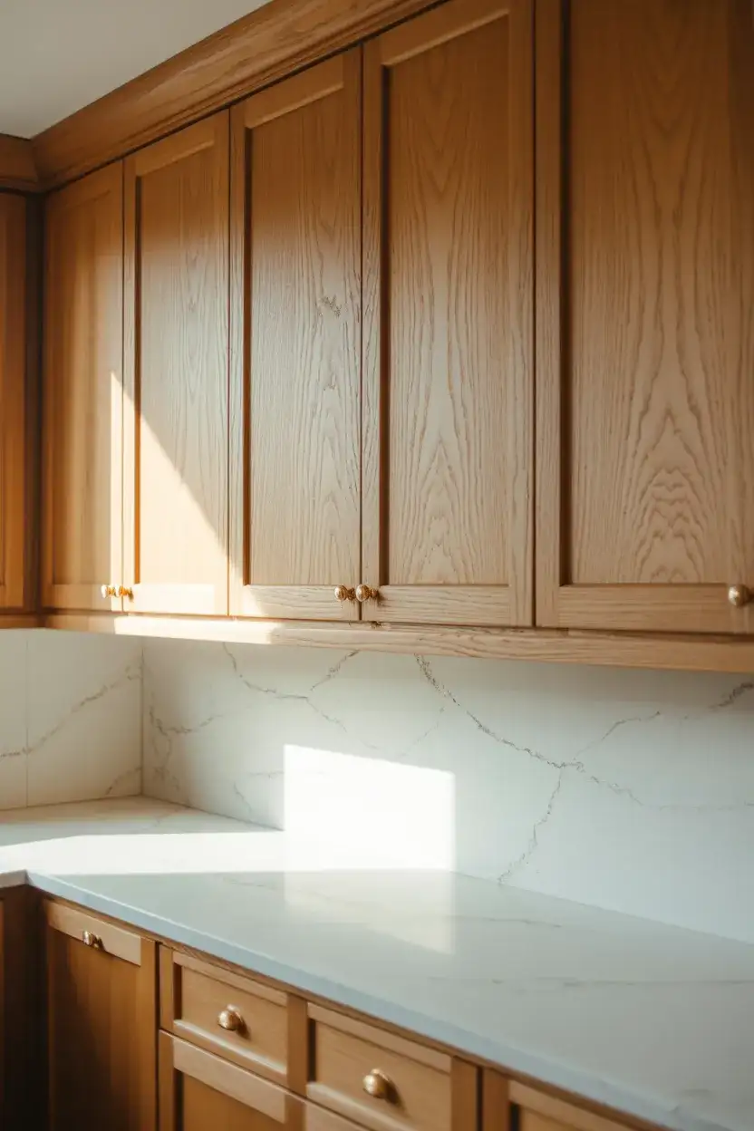 Slim Shaker White Oak With Gold Hardware 2