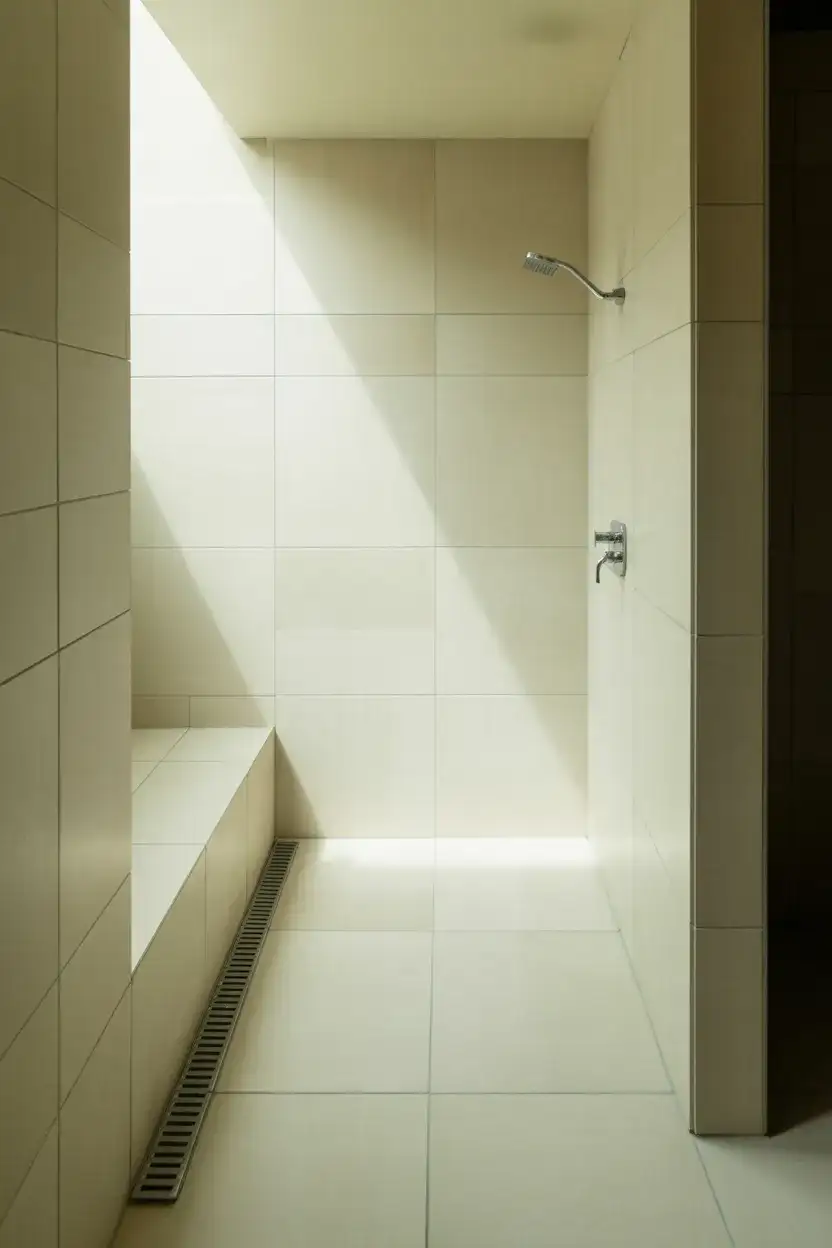 Small Bathroom Walk-In with Linear Drain 2