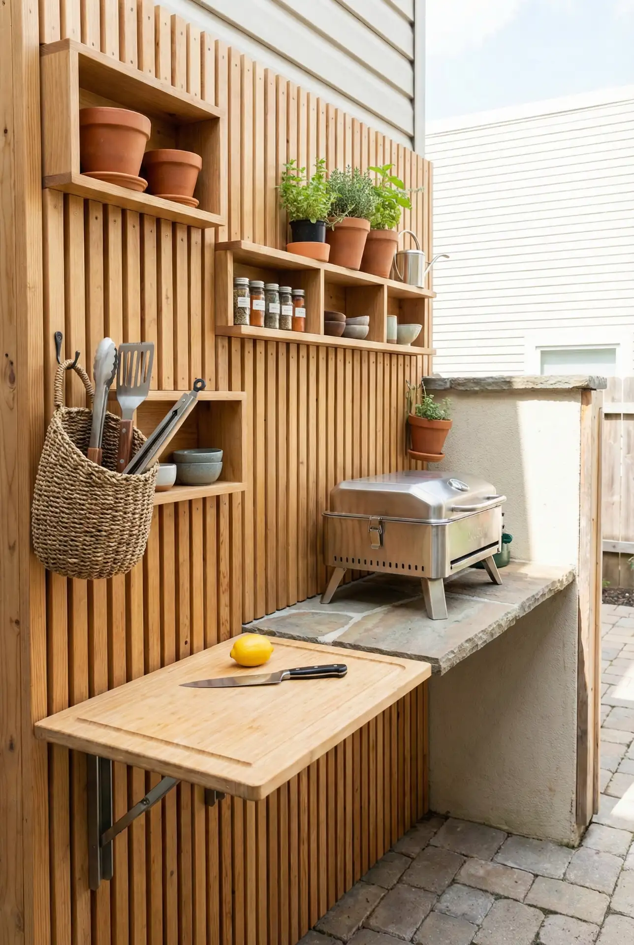 Small Space Kitchen with Vertical Storage 1
