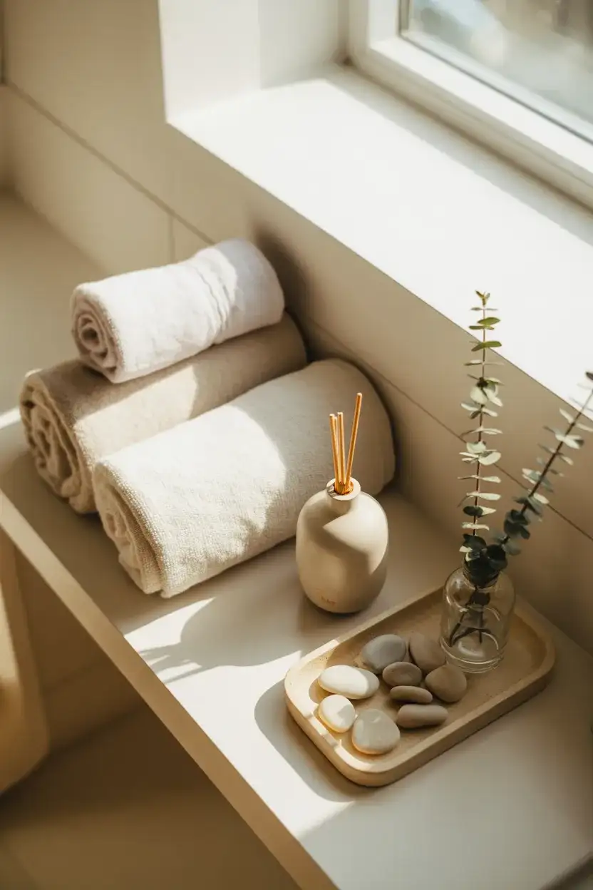 Spa-Inspired Minimalist Shelf 2
