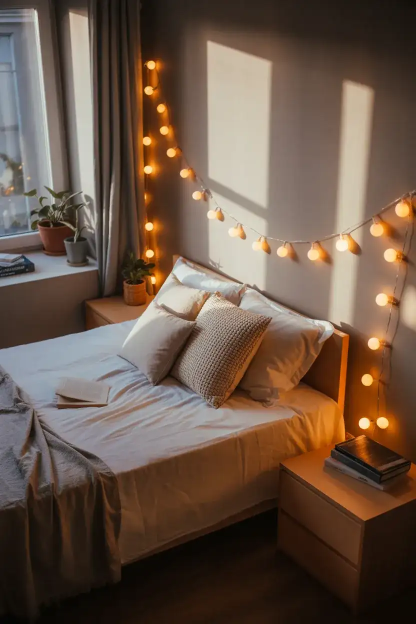 String Lights as Primary Evening Lighting 1