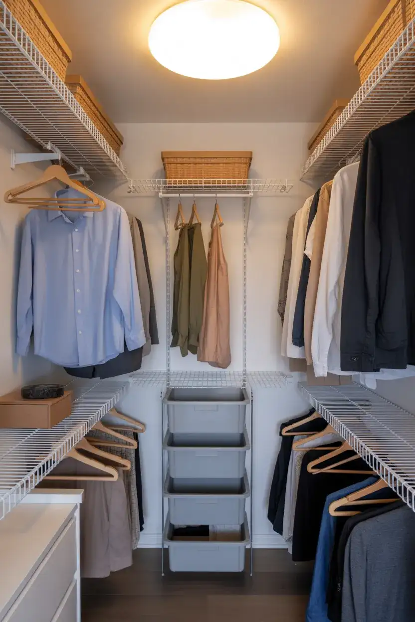 Super Compact Closet Organizer System 1