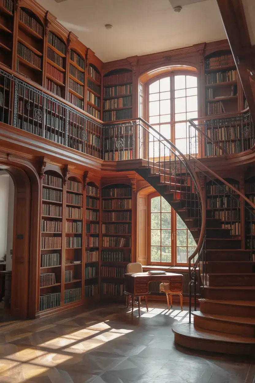 Two-Story Grand Library 2
