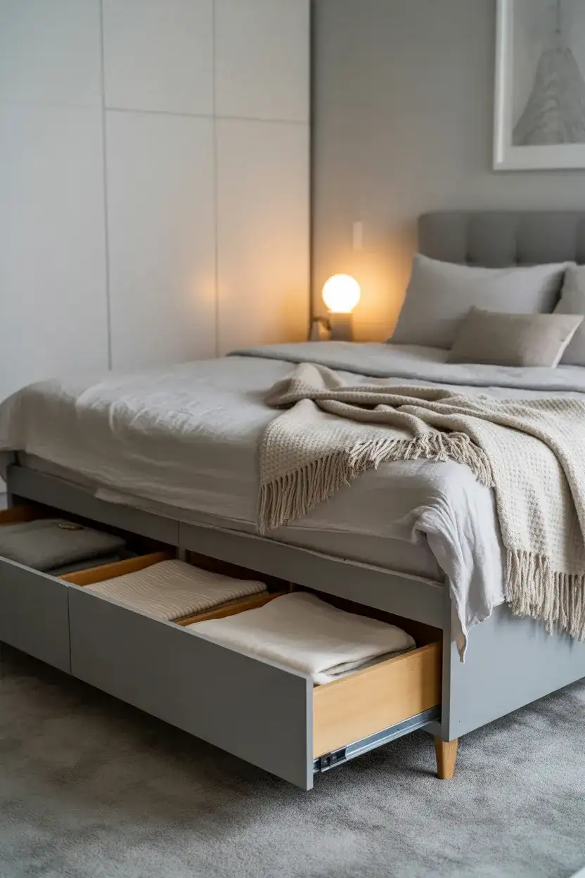 Under-Bed Drawer Storage for Couples 2