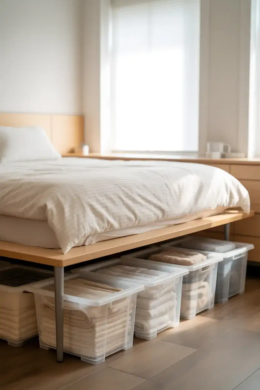 Underbed Storage Bins for Seasonal Items 1